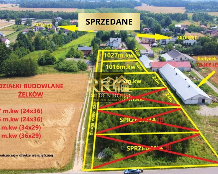 Działka Sprzedaż Żelków