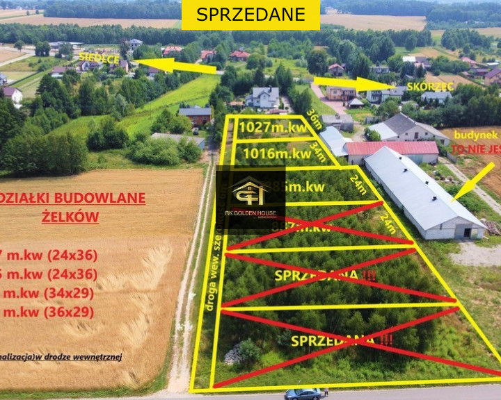 Działka Sprzedaż Żelków